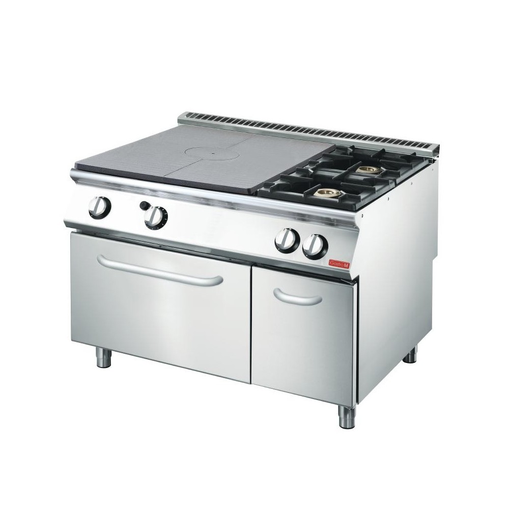 Fourneau 2 feux gaz+ PCF sur four MODULAR Fourneau 2 feux gaz+ PCF sur four MODULAR