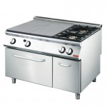 Fourneau 2 feux gaz+ PCF sur four MODULAR 