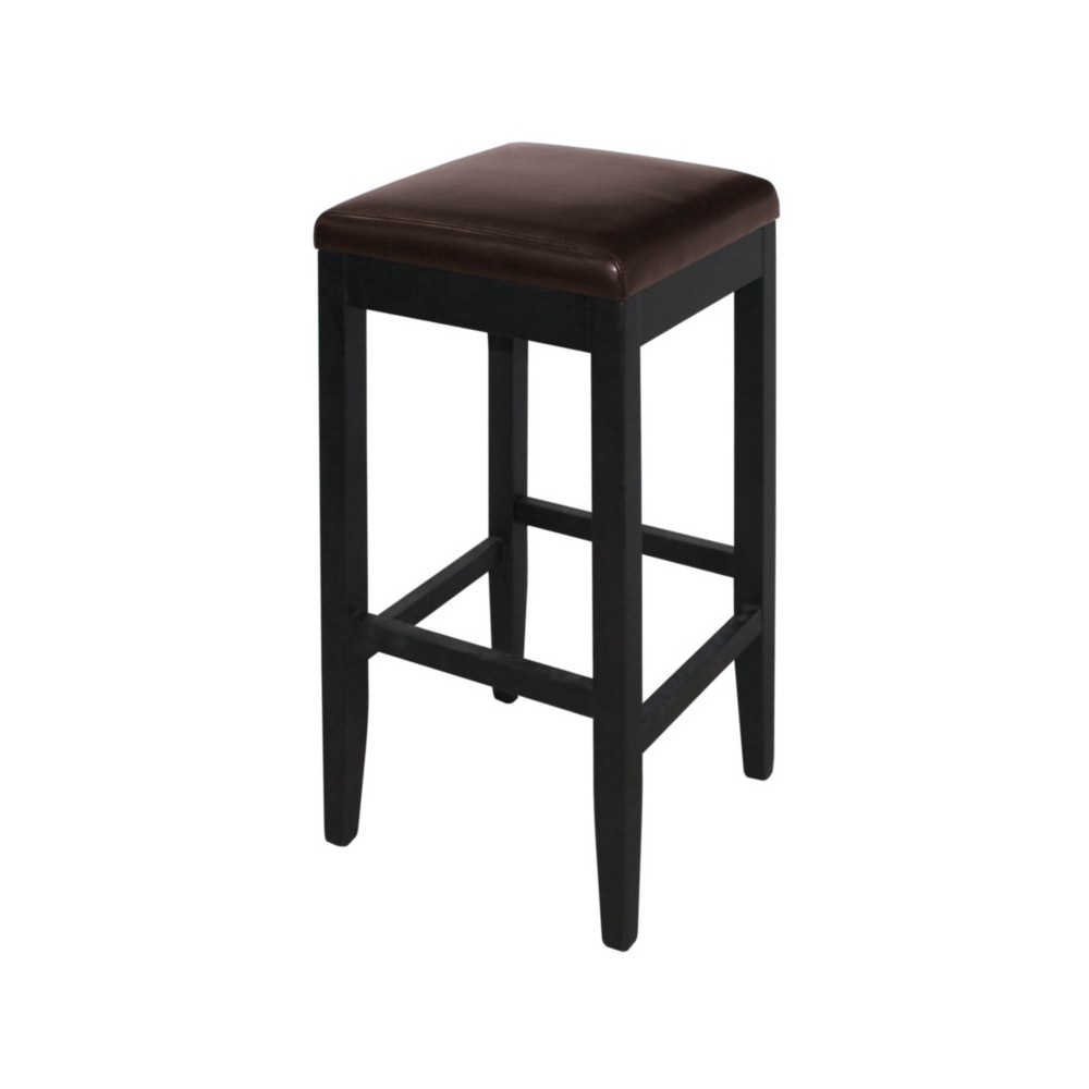 Chaises en simili cuir marron foncé Chaises en simili cuir marron foncé