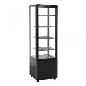 Vitrine réfrigérée panoramique - 235 L. - Paiement 4X - Garantie 2 ans - Inox - Classe N