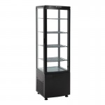 Vitrine réfrigérée panoramique - 235 L. - Paiement 4X - Garantie 2 ans - Inox - Classe N