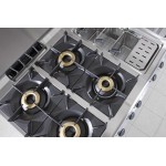 Fourneau 2 feux gaz+ PCF sur four MODULAR 