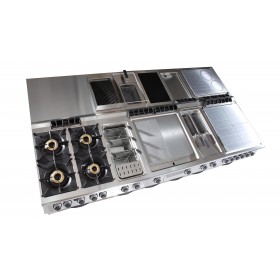 Fourneau 2 feux gaz+ PCF sur four MODULAR 