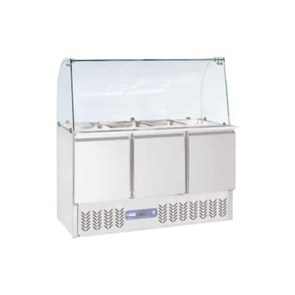SALADETTE RÉFRIGÉRÉE VITRÉE 3 PORTES SALADETTE RÉFRIGÉRÉE VITRÉE 3 PORTES