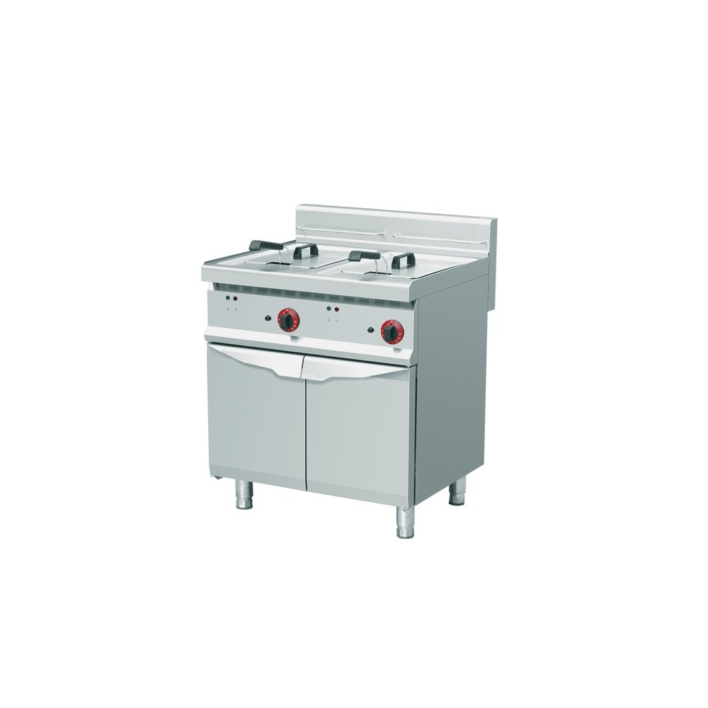 Friteuse monobloc à gaz 2*14 litres sur socle Friteuse monobloc à gaz 2*14 litres sur socle