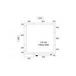 Chambre froide positive avec Panneaux + monobloc+ rayonnage