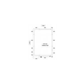 Chambre froide positive - 1500 x 2100 x 2010 - 4.8 m³ - Classe T