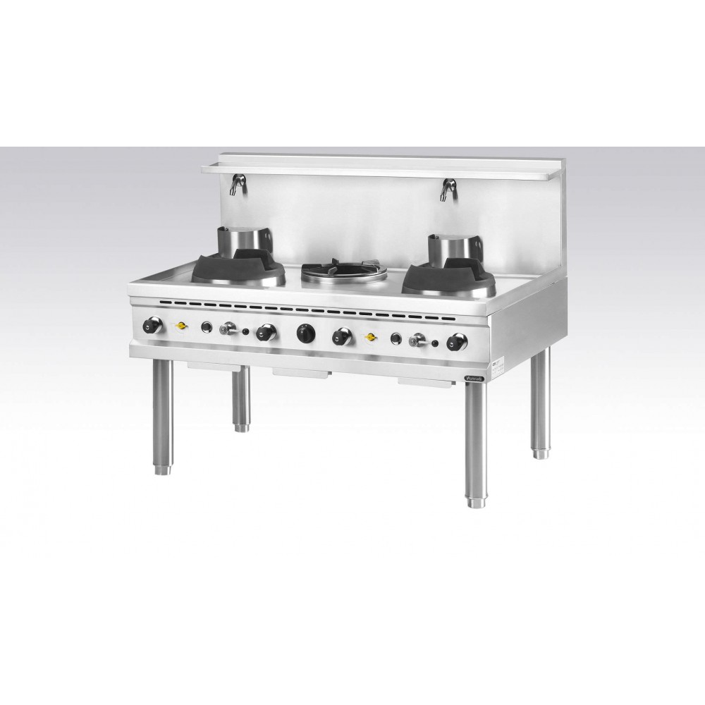 FOURNEAU WOK GAZ 3 FEUX - 3x 15 kW FOURNEAU WOK GAZ 3 FEUX - 3x 15 kW