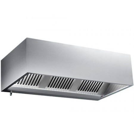 Hotte statique / sans moteur - 2000 x 1100 - Filtres chocs