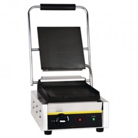 Grill Panini nervure professionnel  simple acier