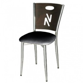 Chaise bistro noir métal