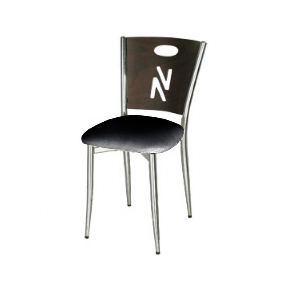 Chaise bistro noir métal