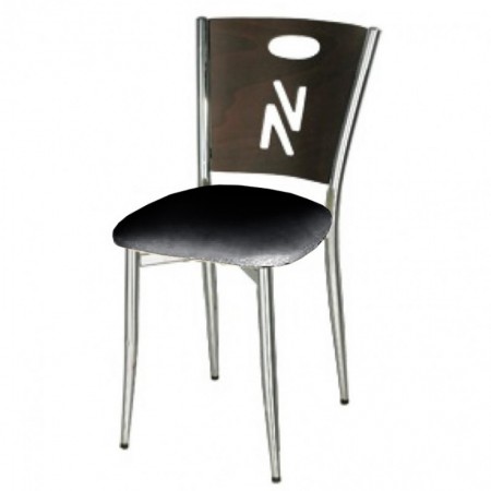 Chaise bistro noir métal
