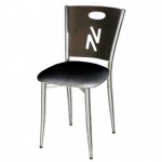 Chaise bistro noir métal