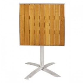 Table carré en plateau frene