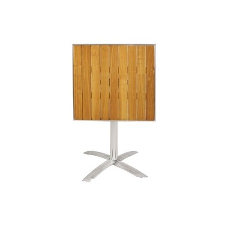 Table carré en plateau frene