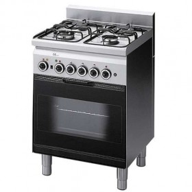 Fourneau 5  feux gaz sur four éléctrique GN1/1 GASTROMASTRO SPAIN