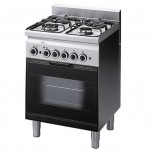 Fourneau 5  feux gaz sur four éléctrique GN1/1 GASTROMASTRO SPAIN