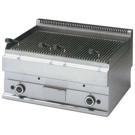 Grill pierre de lave gaz, grille de cuisson en fonte -Top-