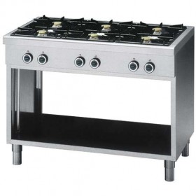 Rechaud 6 feux gaz GN1/1 GASTROMASTRO SPAIN