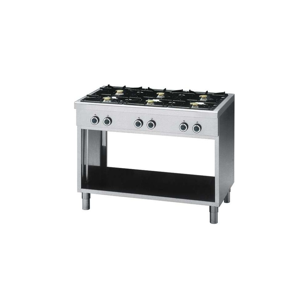Rechaud 6 feux gaz GN1/1 GASTROMASTRO SPAIN Rechaud 6 feux gaz GN1/1 GASTROMASTRO SPAIN