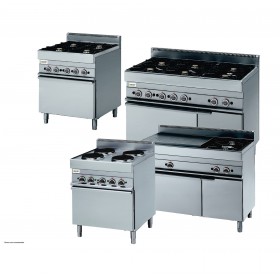 Fourneau 4 feux gaz+ PCF sur four gaz 