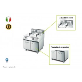 Friteuse GAZ Monobloc 2x13 litres 