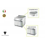 Bain-marie éléctrique double gn1/1 GGM GROUP ITALIE