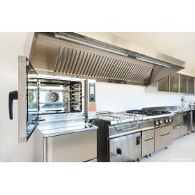 Fourneau 6 feux gaz sur four  GN1/1 GGMASTRO ITALIE