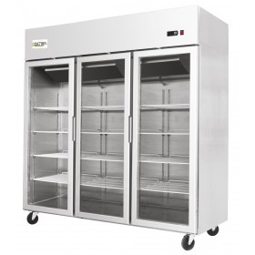 PREMIUM - Armoire réfrigérée vitrée négative - 1390 L. - Garantie 2 ans  - Classe ST