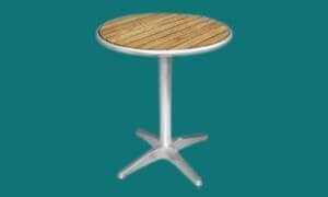 Table ronde de terrasse